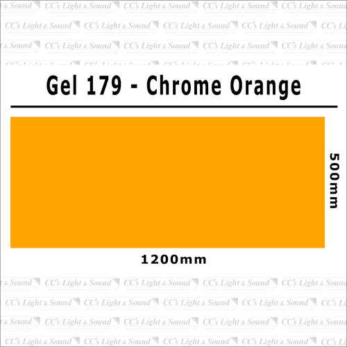 Clear Color 179 Filter Sheet - Chrome Orange