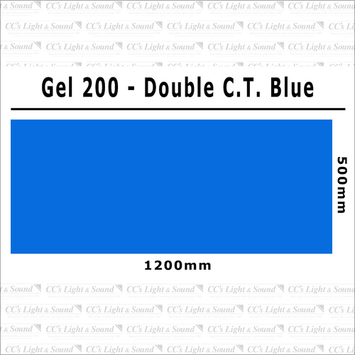 Clear Color 200 Filter Sheet - Double CT Blue