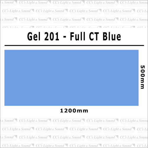 Clear Color 201 Filter Sheet - Full CT Blue