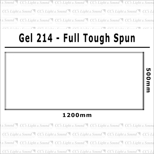 Clear Color 214 Filter Sheet - Full Tough Spun