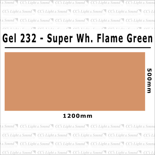 Clear Color 232 Filter Sheet - Super White Flame