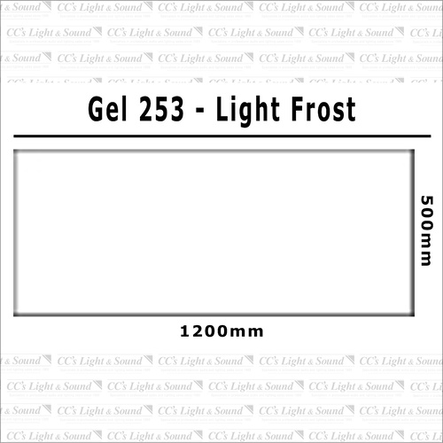 Clear Color 253 Filter Sheet - Light Frost