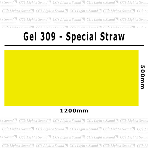 Clear Color 309 Filter Sheet - Special Straw