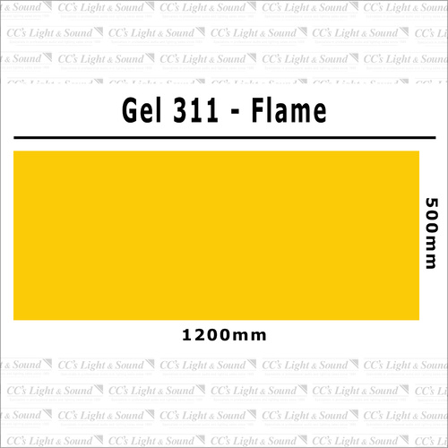 Clear Color 311 Filter Sheet - Flame