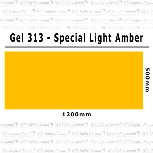 Clear Color 313 Filter Sheet - Special Light Amber