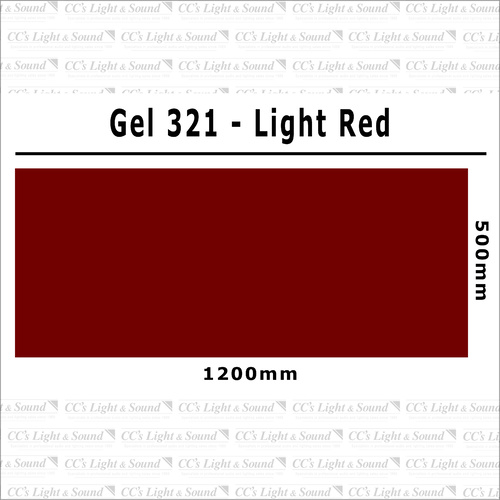 Clear Color 321 Filter Sheet - Light Red