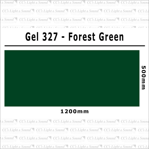 Clear Color 327 Filter Sheet - Forest Green