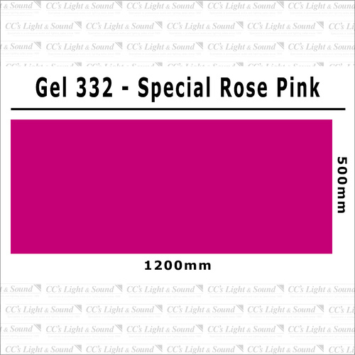 Clear Color 332 Filter Sheet - Special Rose Pink