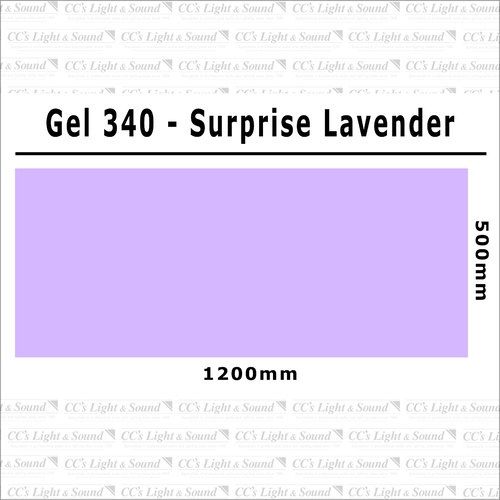 Clear Color 340 Filter Sheet - Surprise Lavender