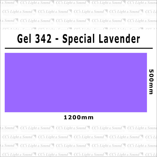 Clear Color 342 Filter Sheet - Special Lavender