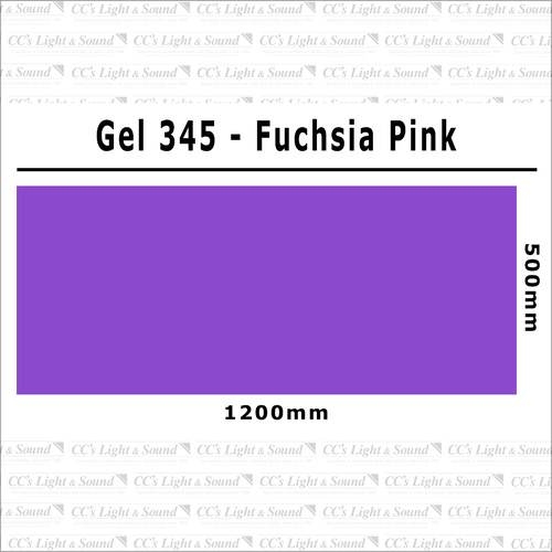 Clear Color 345 Filter Sheet - Fuschia Pink