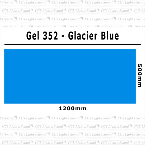 Clear Color 352 Filter Sheet - Glacier Blue