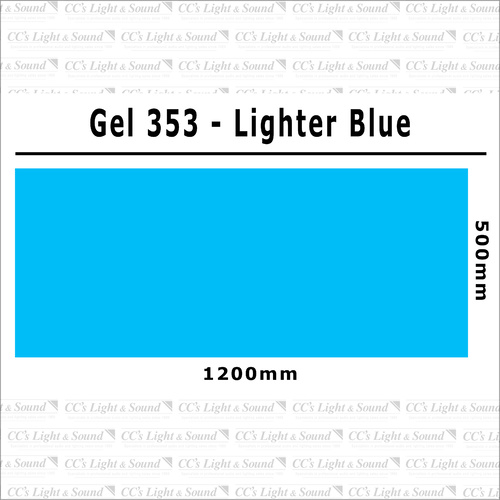 Clear Color 353 Filter Sheet - Lighter Blue