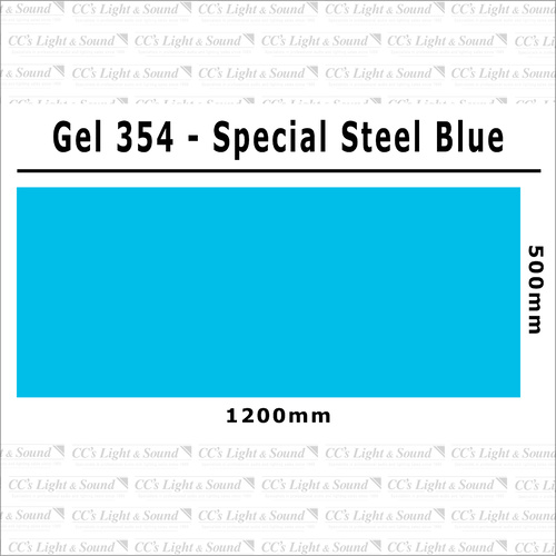 Clear Color 354 Filter Sheet - Special Steel Blue