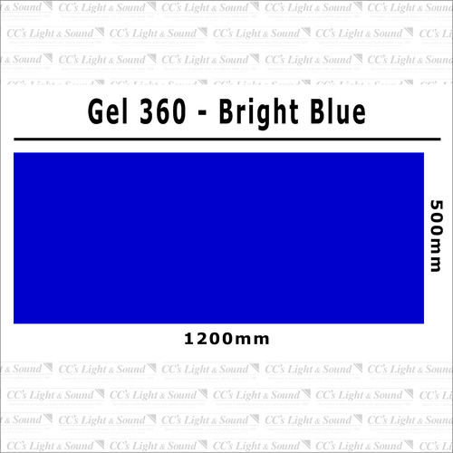 Clear Color 360 Filter Sheet - Bright Blue