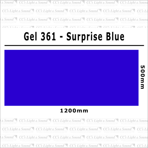 Clear Color 361 Filter Sheet - Surprise Blue