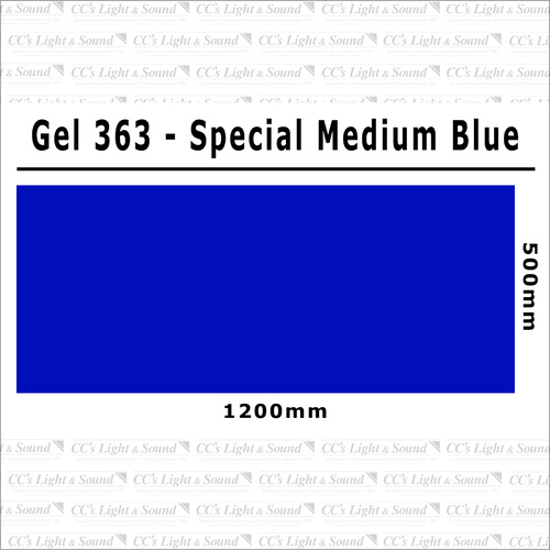 Clear Color 363 Filter Sheet - Special Medium Blue B