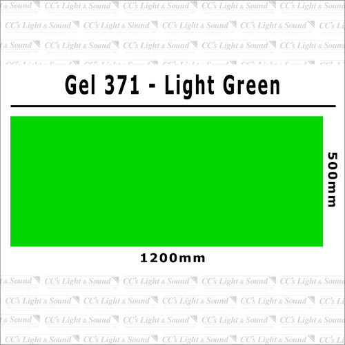 Clear Color 371 Filter Sheet - Light Green
