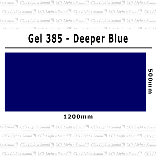 Clear Color 385 Filter Sheet - Deeper Blue