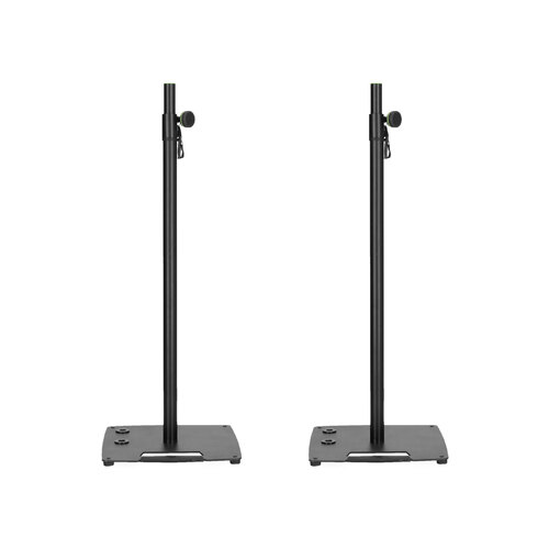 Gravity GLS431CB (Pair) Lighting Stand and Speaker Stand with Compact Square Steel Base