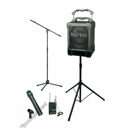 Mipro MA707-CD 70w Portable Battery PA System Package