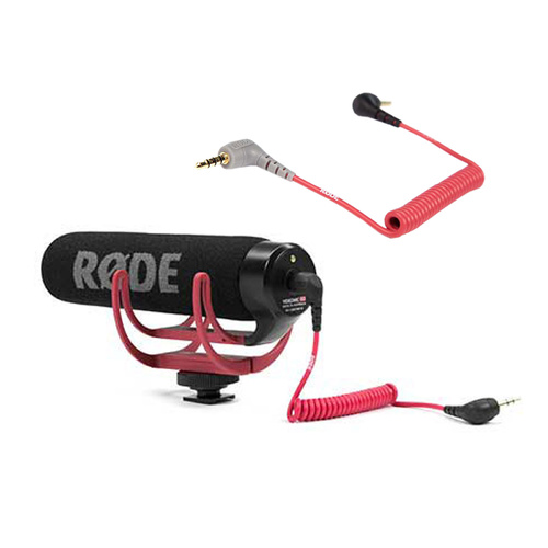 Rode VideoMic GO with Rycote Lyre Shockmount and SC7 Adaptor
