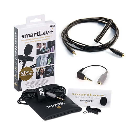 RODE SMARTLAV+ Lavalier Condenser Microphone for Smartphones