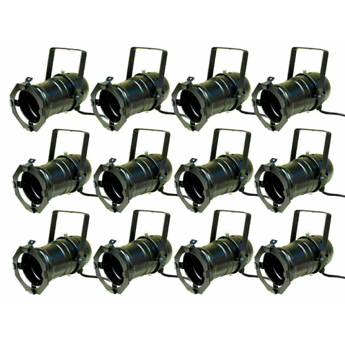 BravoPro Par-30 LED Par Can x12 - Black