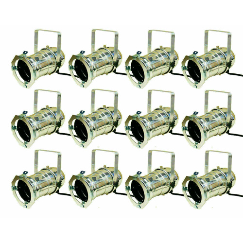 BravoPro Par-30 LED Par Can x12 - Silver