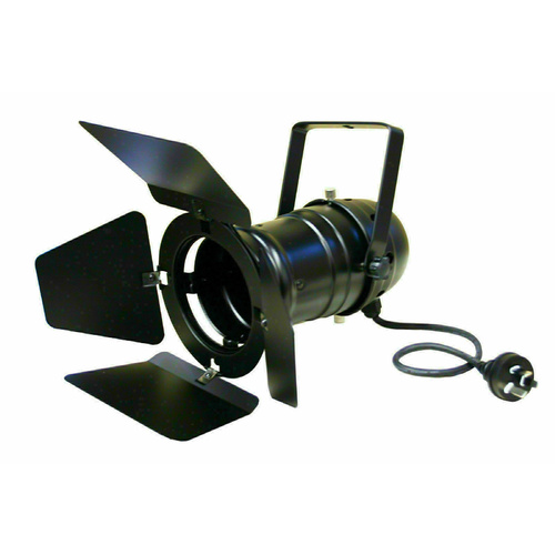BravoPro Par-30 LED Par Can with Barndoor - Black