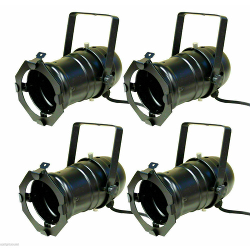 BravoPro Par-30 LED Par Can x4 - Black