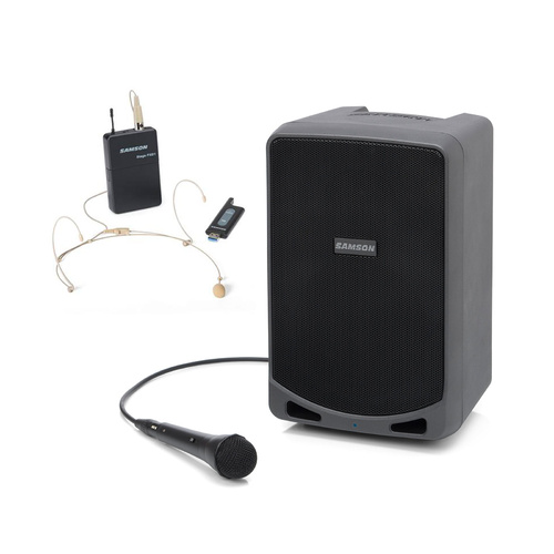 Samson XP106 Battery Portable PA System with Bluetooth and XPD1 Wireless Headset