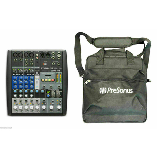 Presonus Studiolive AR8 8-Channel Hybrid Performance / Recording Mixer with Carry Bag