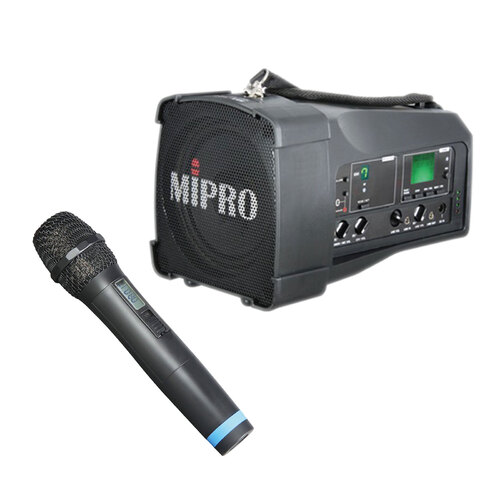 Mipro MA100SB Portable Battery PA with Bluetooth & Handheld Wireless Microphone