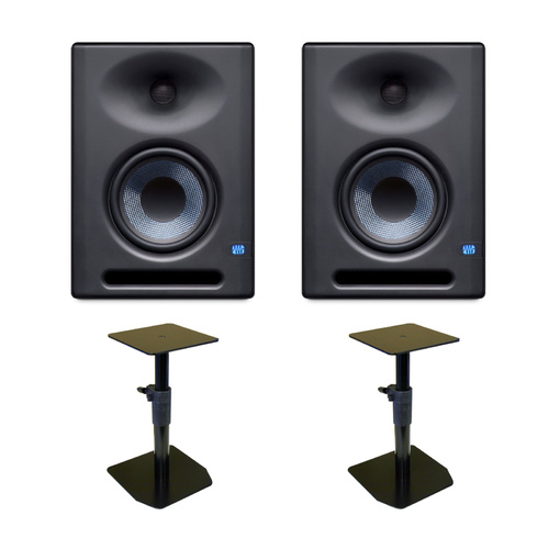 PreSonus Eris E5XT - 5 inch Active Studio Monitor (Pair) & BONUS Desk Stands