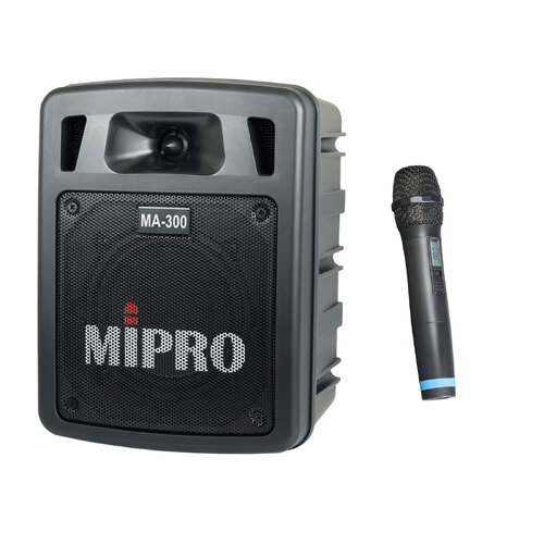 Mipro MA300  Portable PA with UHF Wireless Receiver & Handheld Transmitter 
