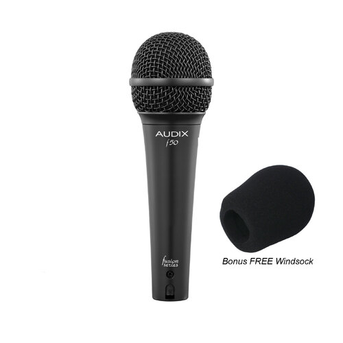 Audix F50 Dynamic Cardioid Vocal Microphone + Bonus Windsock