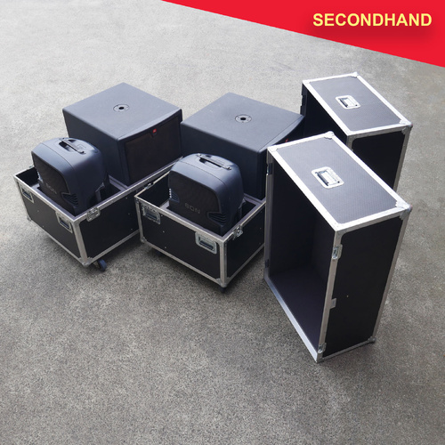 JBL EON System in Roadcases with 2x EON515 and 2x EON 518S  (secondhand)