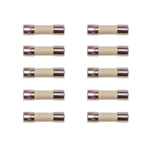M205 10 amp Ceramic Fuse for Dimmer 20mm x 5mm - Packet of 10
