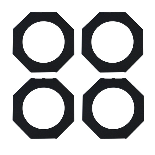 Par 16 Colour Frame 72mm - Black x4