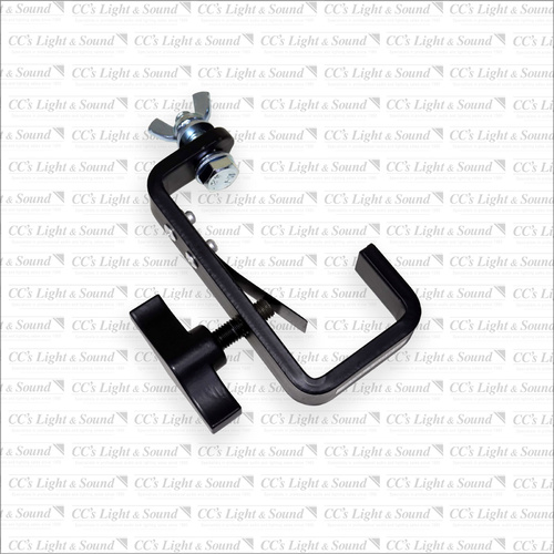 Steel Hook Clamp Black with truss protector and thumb wheel