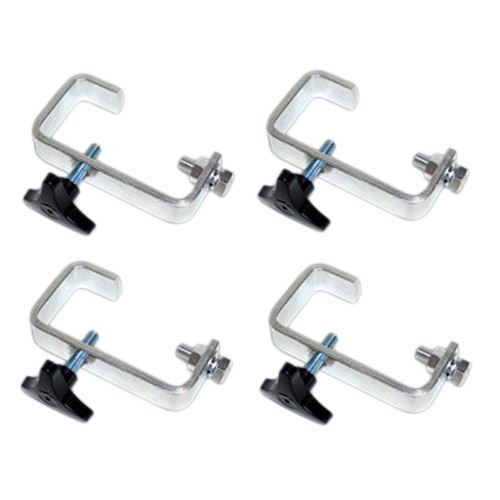Kupo 50mm Hook Clamp & BoltSet x4 - Silver