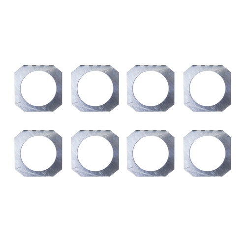Set of 8 x Par 20 Colour Frame 84 x 84mm 60mm Internal - Silver