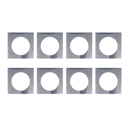 Set of 8 x Colour Frame Square 187 x 187mm 130mm Internal - Silver