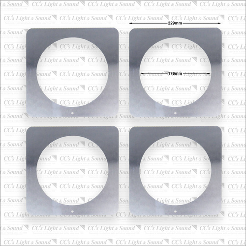 Par 56 Colour Frame 229mm x4 - Silver