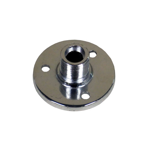 Silver Mounting-Base for Gooseneck with 5/8-inch Thread