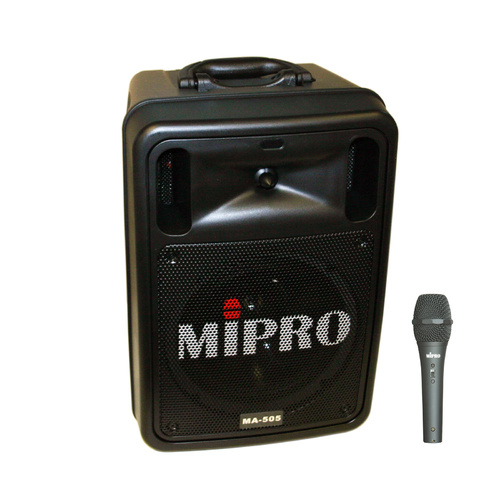 Mipro MA505PA Battery Portable PA system with Bluetooth and Dynamic Wired Microphone