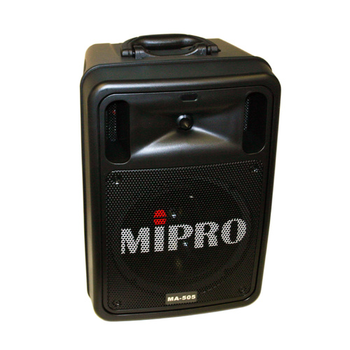Mipro MA505 Portable Battery PA System with 2 x Wireless Receivers, Bluetooth & DPM3 Player/Recorder