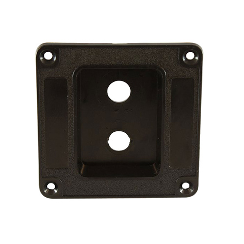 Penn M1500 Recessed Plastic Dish for 2x Jack Sockets - Black