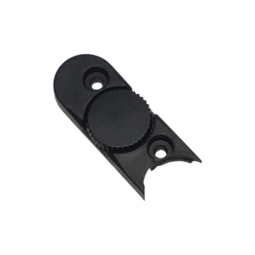 RATstands 73SX23 Scalloped Left-Hand End Cap for Opera Trio LED Light - Black